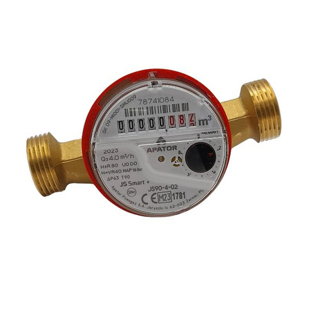 Wodomierz do ciepłej wody 3/4" JS 4,0 Apator Powogaz Smart+ 60-3164003-376