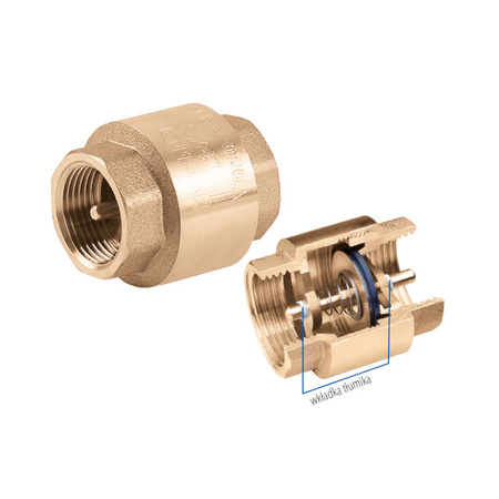 Zawór zwrotny PHA-020 z grzybkiem mosiężnym 1 1/4" Perfexim 04-020-0320-000