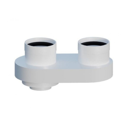 Rozdzielacz horyzontalny płaski PP 80/125 x 80 mm Ricom R801258080HOR