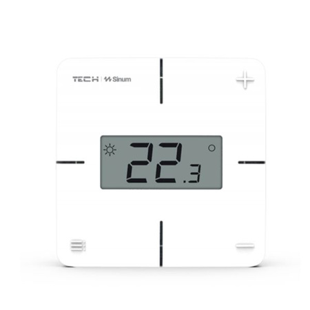 Regulator pokojowy przewodowy R-S1 biały Tech WG.23.0055