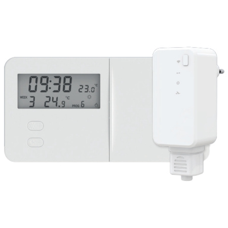 Regulator pokojowy tygodniowy dwustanowy bateryjny T-9.2 bezprzewodowy biały Tech WG.11.0796