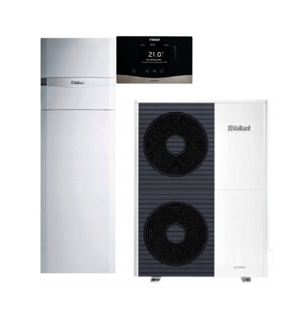 Pakiet pompa ciepła monoblok Vaillant uniTOWER VWL 75/6A + VIH QW 190/6E + VRC 720 0010044181