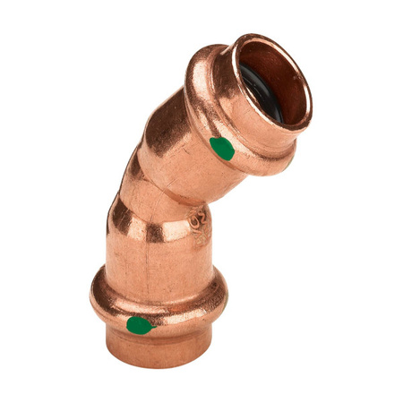 Kolano miedziane 45 st. Profipress LW/LW 22 mm z SC-Contur WODA Viega 292355