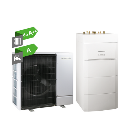 Pompa ciepła monoblok Alezio M 11 TR/E V200 11 kW z podgrzewaczem c.w.u. 180 L De Dietrich 7734581