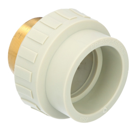 Mufa zgrzewana PP-R GZ 50 x 1 1/2" pod klucz VESBO PP 606-50/112-V