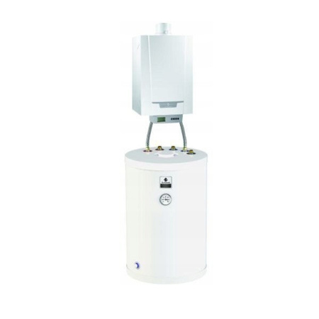 Pakiet De Dietrich kocioł gazowy kondensacyjny jednofunkcyjny MCR3 Evo 15 kW + podgrzewacz c.w.u SR100MG 100 L 7716669100