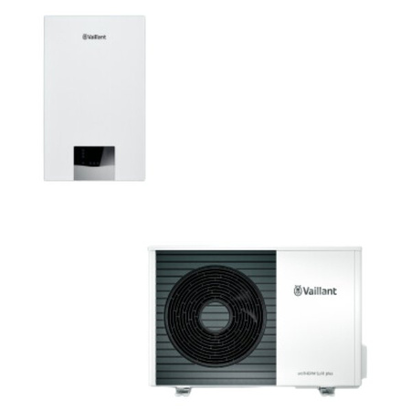 Pakiet Vaillant pompa ciepła aroTHERM Split plus VWL 35/8,2 AS R32 230 V 3,5 kW + moduł ścienny VWL 57/8,2 IS S1 + Stopy amortyzacyjne (4 szt.) 8000035857