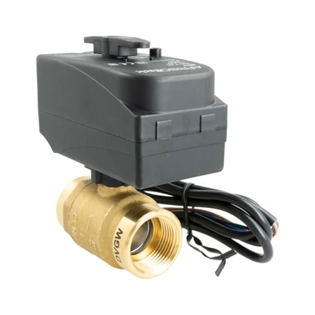 Zawór kulowy 2-drogowy z siłownikiem BEV DN 25 Rp1" Kvs 60 m3/h 230 V AC NC Afriso 9021300