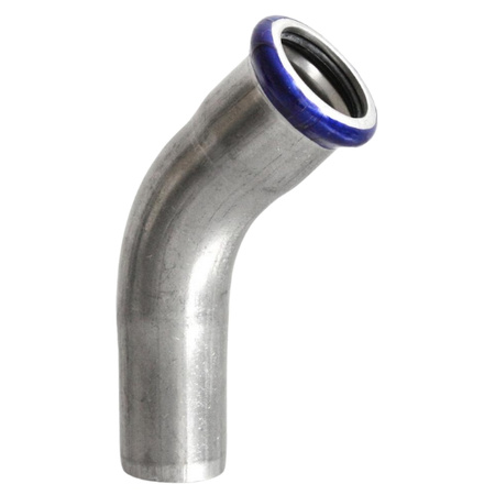 Kolano nyplowe zaprasowywane 18 mm 45 st. VESBO INOX STEEL IZ1K45-18