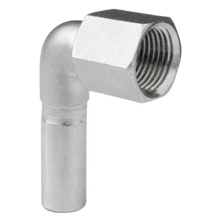 Kolano zaprasowywane krótkie bose GW 15 x 1/2" 90 st. VESBO INOX STEEL IKWT90W-1512