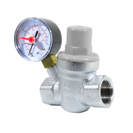 Reduktor ciśnienia 3/4" z manometrem Goshe 0350.302