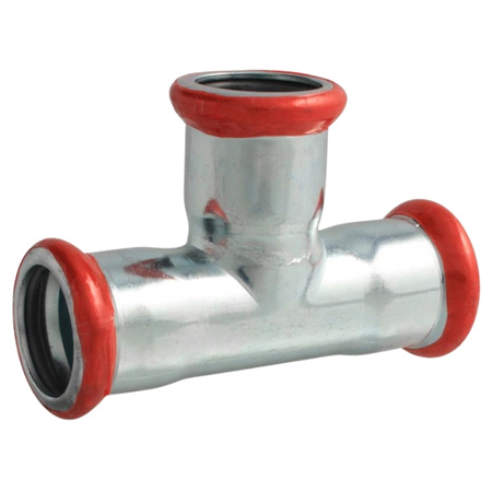 Trójnik równoprzelotowy zaprasowywany 22 mm VESBO CARBON STEEL CZT-22