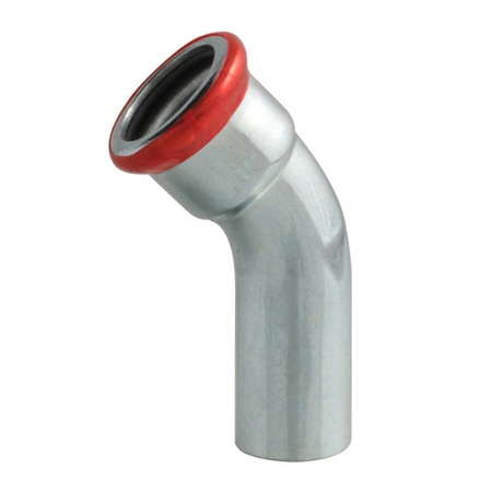 Kolano nyplowe zaprasowywane 15 mm 45 st. VESBO CARBON STEEL CZ1K45-15