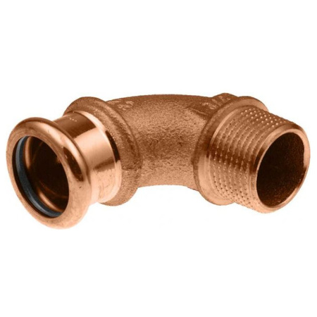 Kolano miedziane Copper Woda GZ 1/2" x 18 mm 90 st. KAN-therm Press 2265070004