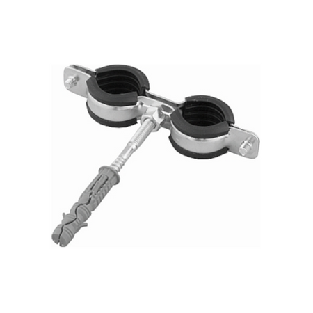 Obejma podwójna do rur z uszczelką 1" 32-36 mm Goshe 0780.883