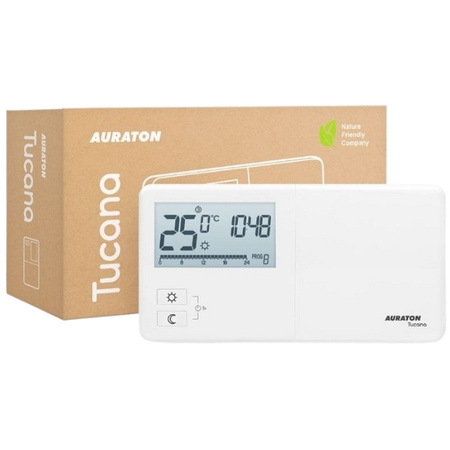 Regulator temperatury tygodniowy Tucana przewodowy AURATON AUR00TUC00000