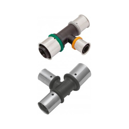 Trójnik redukcyjny PPSU 26 x 32 x 26 mm z pierścieniem zaprasowanym KAN-therm ultraPRESS 1009257066