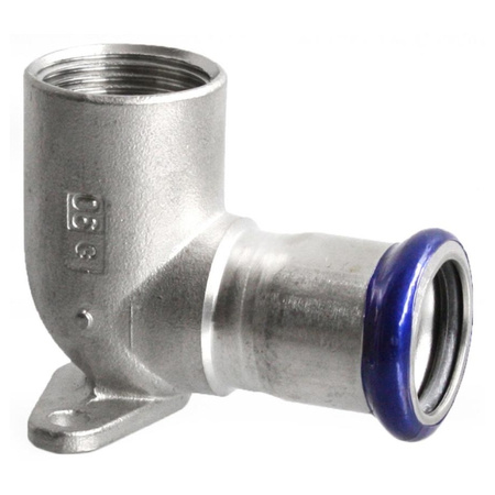 Kolano mocujące zaprasowywane GW 22 x 3/4" 90 st. VESBO INOX STEEL IZKWL-2234