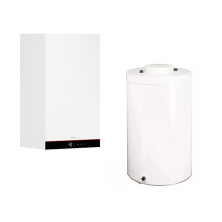 Pakiet Viessmann kocioł gazowy jednofunkcyjny Vitodens 050-W B0HA 25 kW + zasobnik Vitocell 120 L Z028058