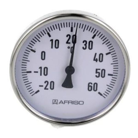Termometr bimetaliczny BiTh 100 fi100 mm -20÷60°C L 40 mm G1/2" ax kl. 2 Afriso 63959