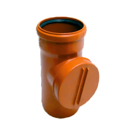 Wyczystka kanalizacji zewnętrznej PVC-U 110 mm pokrywa zakręcana Magnaplast KG 20160