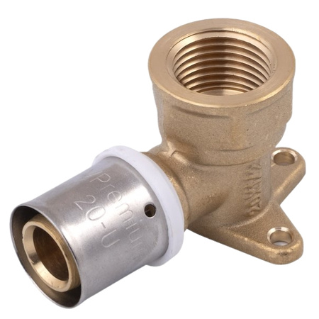 Kolano wieszak mosiężne zaprasowywane GW 16 x 1/2" VESBO Press U ZKWL1612