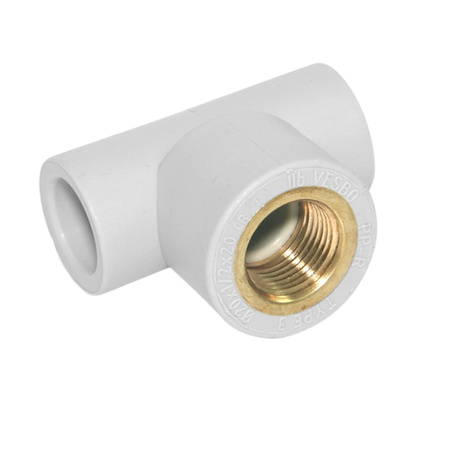 Trójnik zgrzewany PP-R GW 32 x 3/4" VESBO PP 601-32/34/32-V
