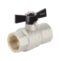 Zawór kulowy wodny nakrętno-nakrętny z motylkiem 1" Herkules Ferro KMH3