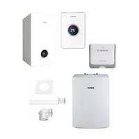 Pakiet Bosch kocioł gazowy kondensacyjny jednofunkcyjny Condens GC5700iW 24P 24 kW + zasobnik c.w.u. WD160B 160 L + regulator EasyControl CT200 + moduł K20RF + SPS do szachtu 8734100853