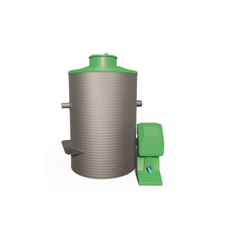 Reaktor biologiczny ZBB-6PC HDPE Z do 6 osób (pionowa), zbiornik dwupłaszczowy 3-komorowy Wobet 0306