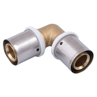 Kolano redukcyjne mosiężne zaprasowywane 20 x 16 mm 90 st. VESBO Press U ZKR2016