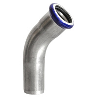 Kolano nyplowe zaprasowywane 54 mm 45 st. VESBO INOX STEEL IZ1K45-54