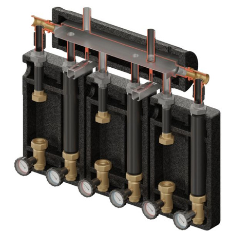 Zestaw hydrauliczny 3 grup mieszających Brygada PRO 3D+ 7000 z rozdzielaczem KRE 3D+ Elterm 867000