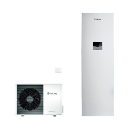 Pakiet Vaillant pompa ciepła aroTHERM Split plus VWL 75/8,2 AS R32 230 V 7 kW + centrala grzewcza VWL 78/8,2 IS S5 + stopy amortyzacyjne (4 szt.) 8000035858