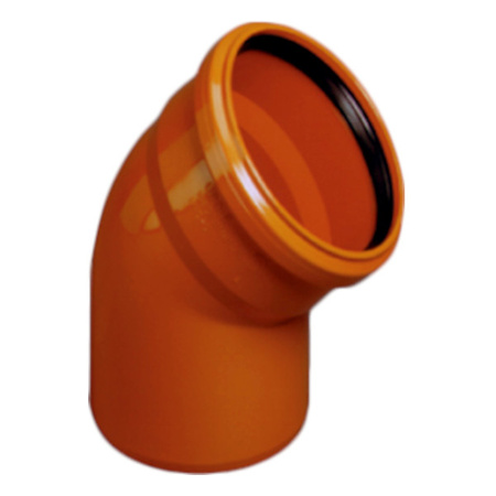 Kolano kanalizacji zewnętrznej KGB PVC-U SN8 200 mm 15 st. Magnaplast KG 23100