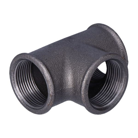 Trójnik czarny 1 1/2" Gebo 130-8S