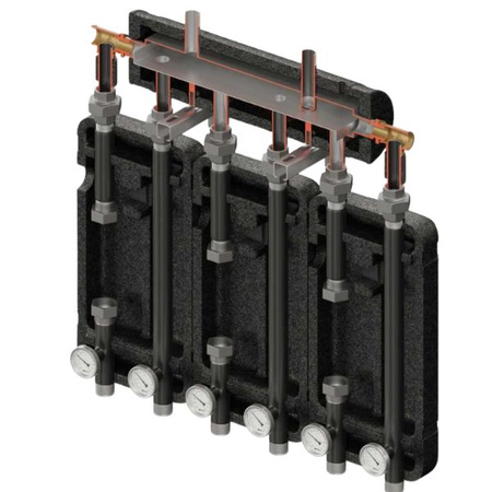 Zestaw hydrauliczny 3 grup mieszających Brygada 3D+ 7000 z rozdzielaczem KRE 3D+ Elterm 847000