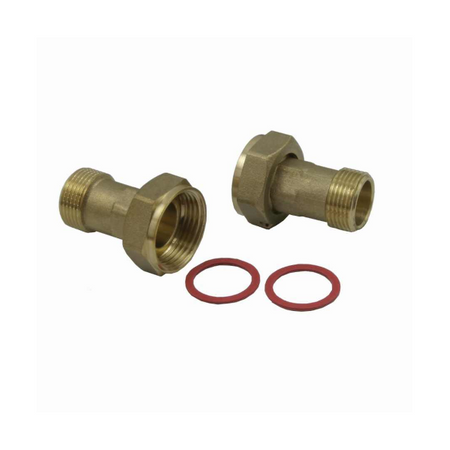 Komplet śrubunków do wodomierza 3/4" 2 szt. Goshe 0120.051