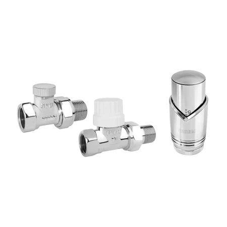 Dekoracyjny zestaw termostatyczny prosty 1/2" chrom Ferro ZTM30CR