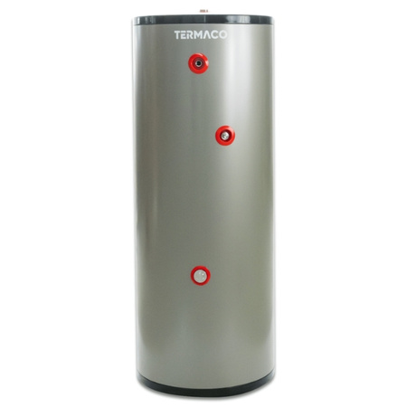 Zasobnik c.w.u. ze stali nierdzewnej SSWT INOX 300 L z podwójną wężownicą (4 m2 + 2 m2) TERMACO SSWT-300-W2