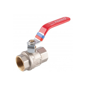 Zawór kulowy nakrętno-nakrętny z dźwignią 1/2 F-Power FERRO KFP1