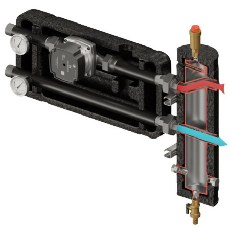 Zestaw hydrauliczny Pluton 050 ze sprzęgłem SHE-CD PRO 55 kW + pompa obiegowa 25/6 230 V LFP Elterm 815050