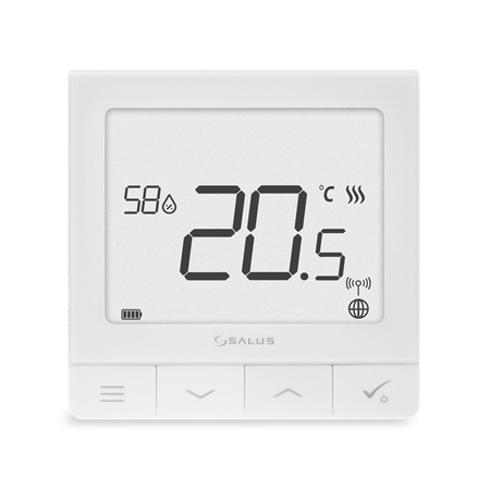 Tygodniowy regulator temperatury bezprzewodowy Quantum biały SALUS SQ610RF