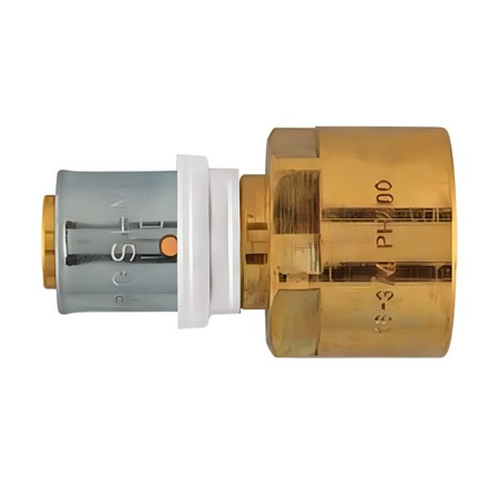 Złączka prosta zaprasowywana mosiężna stożkowa GW 26 x 1" Herz P702623