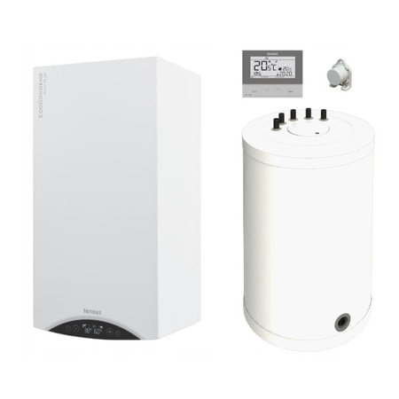 Pakiet kocioł gazowy kondensacyjny Termet Ecocondens Gold Plus 25 + zasobnik 140L WKP4621000000-65