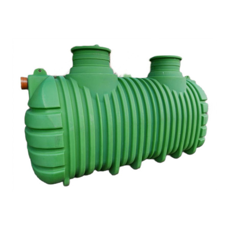 Zestaw oczyszczalni drenażowej 4,5m3 HDPE R do 8 osób, 2 komorowy, filtr, SR-3P, 48mb rur i geowłókniny + pakiety rozsączające PRO-1R - 48mb Wobet 0353
