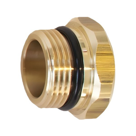 Korek mosiężny zaślepiający GZ 3/4" T-Less z o-ringiem Herz 1631922
