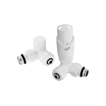 Zestaw termostatyczny osiowy prawy biały Goshe 0300.206