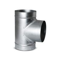 Trójnik wentylacyjny tłoczony TPC 250 mm ocynkowany