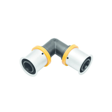 Kolano PPSU 25 mm 90 st. z pierścieniem zaprasowywanym KAN-therm ultraPRESS 1009068030